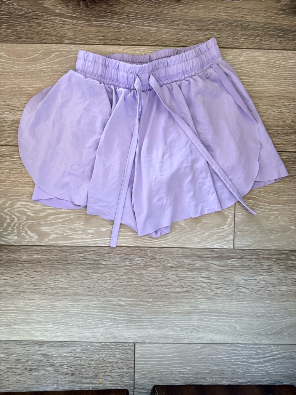 btween Lilac Layered Drawstring Shorts